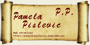 Pamela Pislević vizit kartica